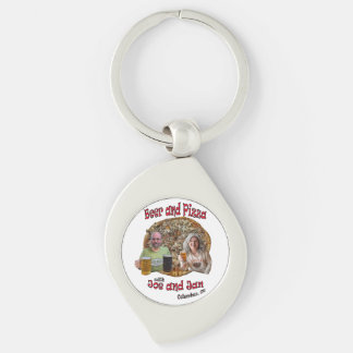Beer and Pizza with Joe and Jan - Keychain