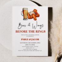 Beer and Wings Before The Rings Rehearsal Dinner