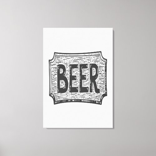 Beer Art Canvas Print