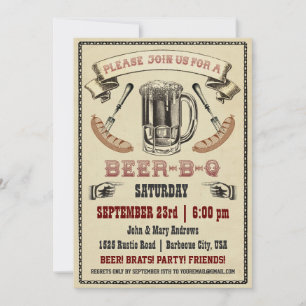 Beer-B-Q Party Invitation