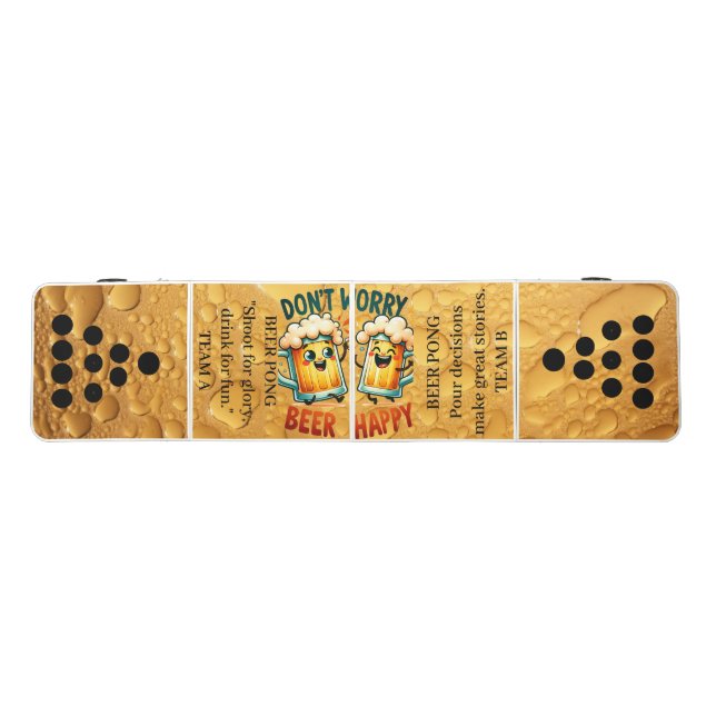 Beer Background Fun quotes Custom Beer Pong Table (Top)