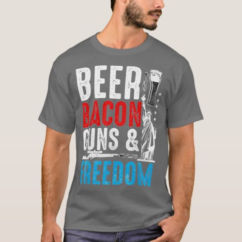 Beer Bacon Guns Freedom T_Shirt