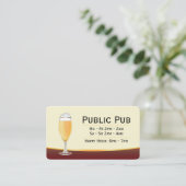 Beer Bar and Pub Micro Brewery Business Card (Standing Front)
