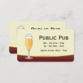Beer Bar and Pub Micro Brewery Business Card (Front/Back)