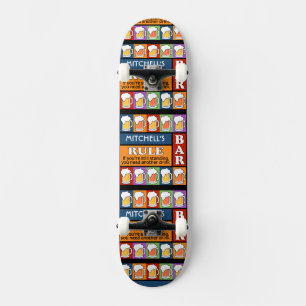 BEER Bar Pop Art CUSTOM NAME skateboards