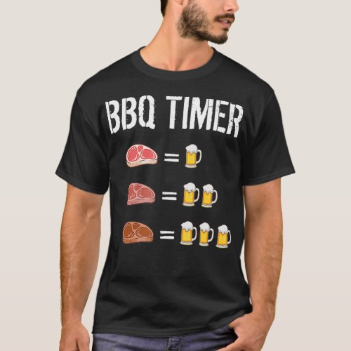 Beer BBQ Timer Grilling  T_Shirt