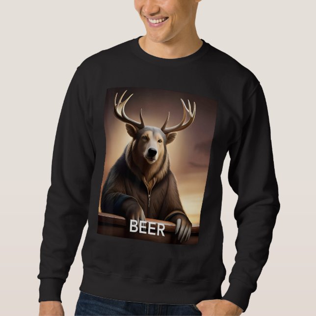 Beer Bear Deer Sweatshirt (Front)