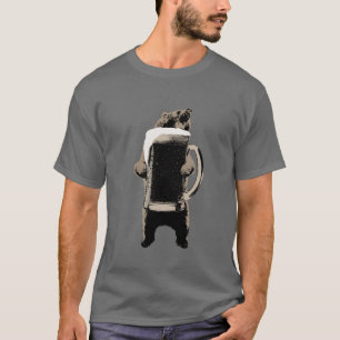 Beer Bear Funny Drinking T-Shirt