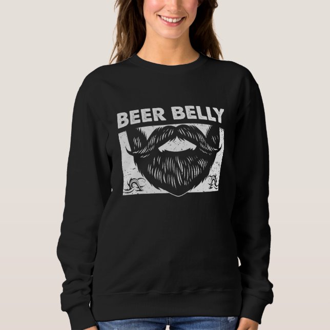 Beer Belly Daddy Lifestyle Dad Habits Beer  Drinki Sweatshirt (Front)