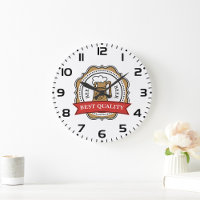 Beer Best Quality Craft Brew Badger Large Clock