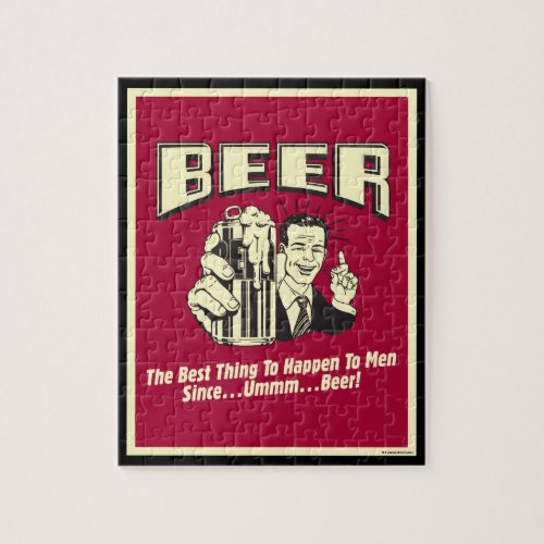 Beer Best Thing Since Beer Jigsaw Puzzle