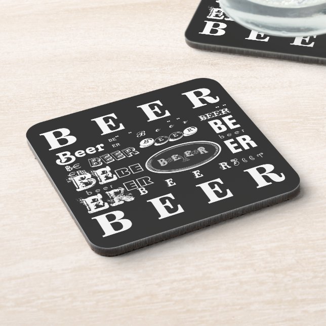 Beer Beverage Coaster (Left Side)