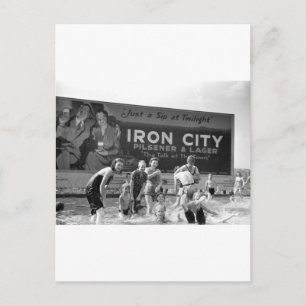 Beer Billboard, 1938 Postcard