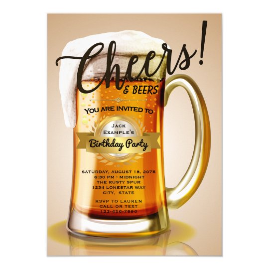beer birthday invitations zazzle com