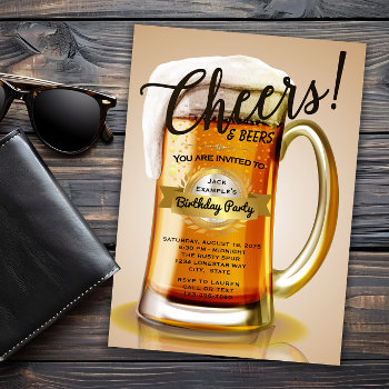 Beer Birthday Party Invitations by InvitationCentral at Zazzle