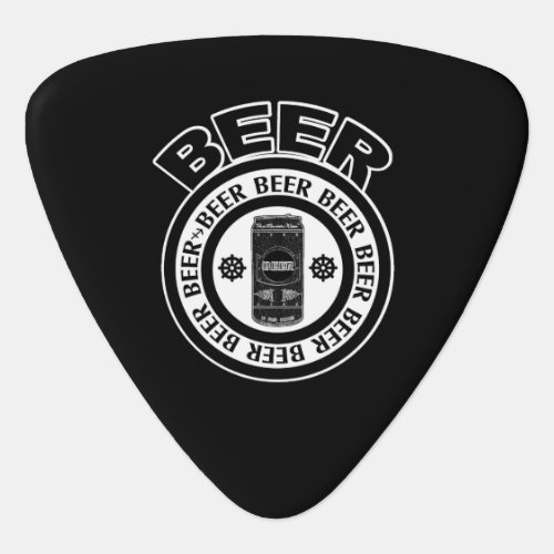 BEER _ Black and White Guitar Pick