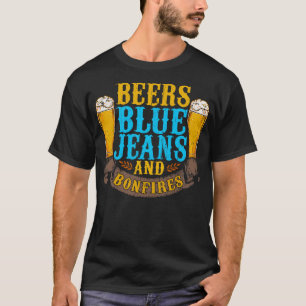 Beer Blue Jeans And Bonfires T-Shirt