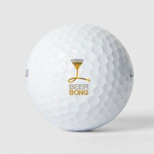 Beer bong for spring break and bachelorette party golf balls