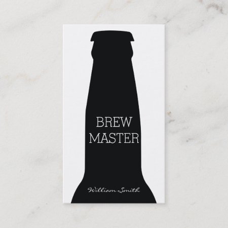 Beer Bottle (black) Business Card