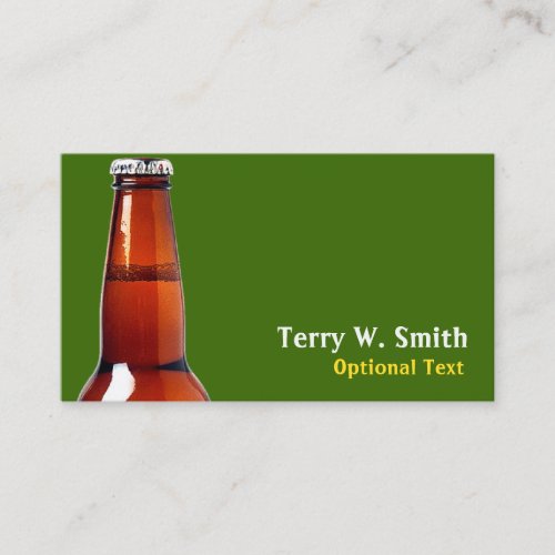 Beer Bottle Business Card