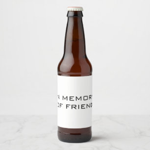 Beer Bottle Celebratory Label