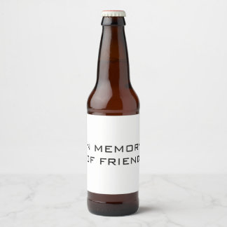 Beer Bottle Celebratory Label
