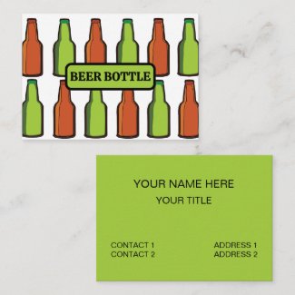 Beer Bottle Drink Brewery Business Card