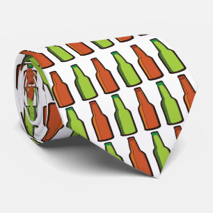 Beer Bottle Drink Party Neck Tie