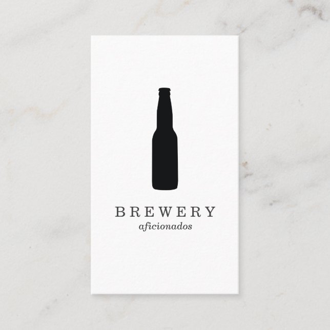 Beer Bottle / Enthusiast Business Card (Front)