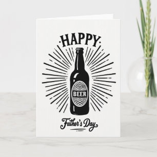 Beer Bottle Fathers Day Card