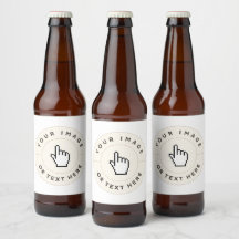 Beer Bottle Label - Custom (add image/text)