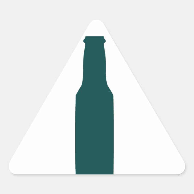 Beer Bottle Triangle Sticker (Front)