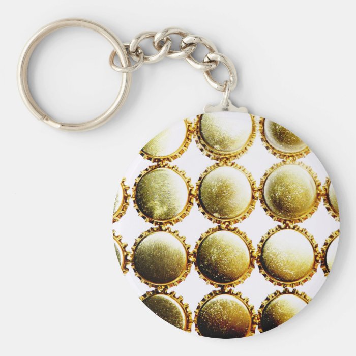 Beer Bottlecap Bling Keychain