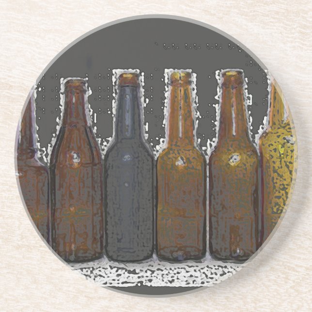 Beer Bottles Coaster (Front)
