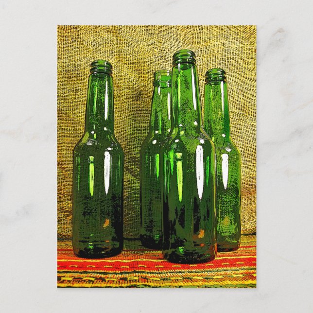 Beer Bottles Postcard (Front)
