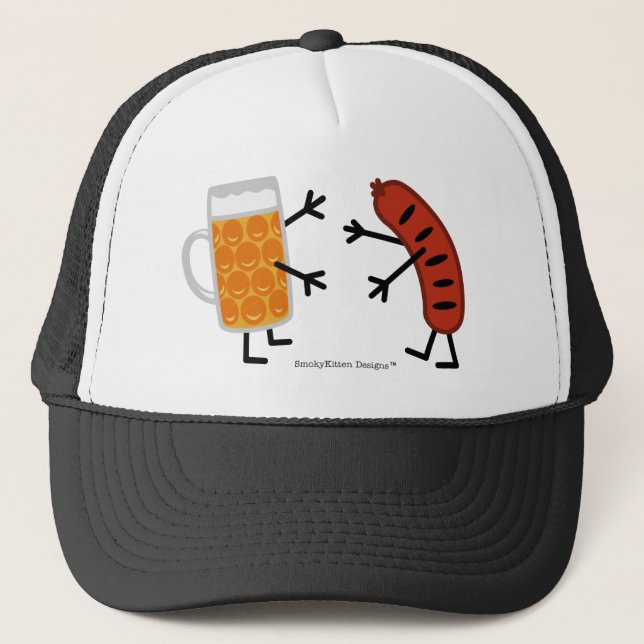 Beer & Bratwurst Trucker Hat (Front)