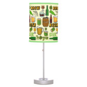 Beer Brew Bar Pattern Table Lamp (Front)