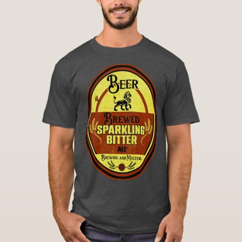 Beer Brewer Vintage Label T_Shirt