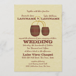 Beer Brewery Wedding Invitation