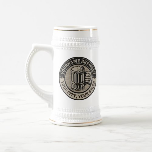 Beer Brewing Personalized NAME Brewery Big Mug 