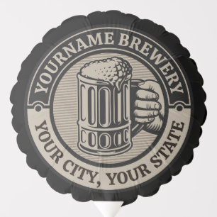 Beer Brewing Personalized NAME Brewery Big Mug  Balloon