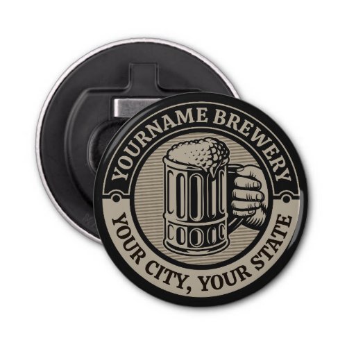 Beer Brewing Personalized NAME Brewery Big Mug Bottle Opener