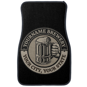 Beer Brewing Personalized NAME Brewery Big Mug Car Floor Mat