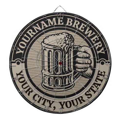 Beer Brewing Personalized NAME Brewery Big Mug   Dart Board