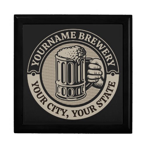 Beer Brewing Personalized NAME Brewery Big Mug  Gift Box
