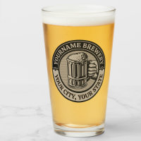Beer Brewing Personalized NAME Brewery Big Mug