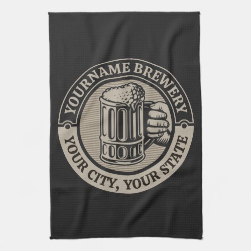 Beer Brewing Personalized NAME Brewery Big Mug  Kitchen Towel