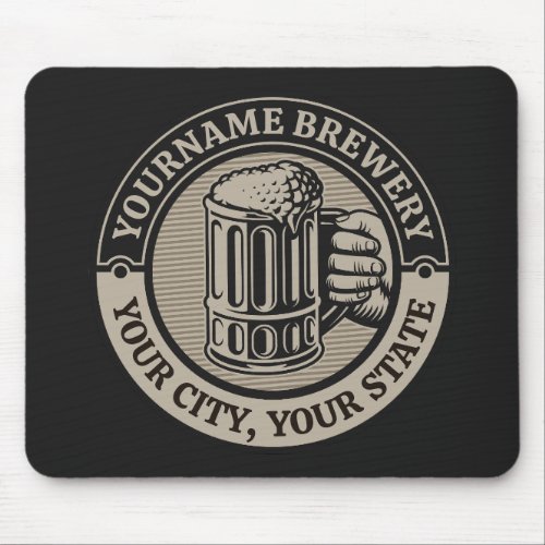 Beer Brewing Personalized NAME Brewery Big Mug  Mouse Pad