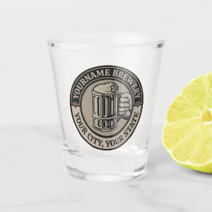 Beer Brewing Personalized NAME Brewery Big Mug Shot Glass