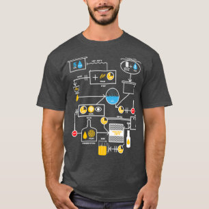 Beer Brewing Schematic Brewer Brewery T-Shirt